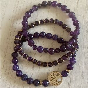 Purple Tree Bracelet